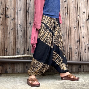 タイダイブラックアラジンパンツ