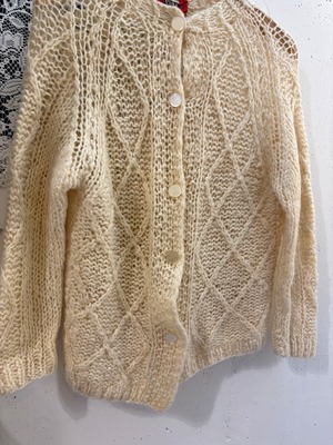60’s ivory mohair cardigan