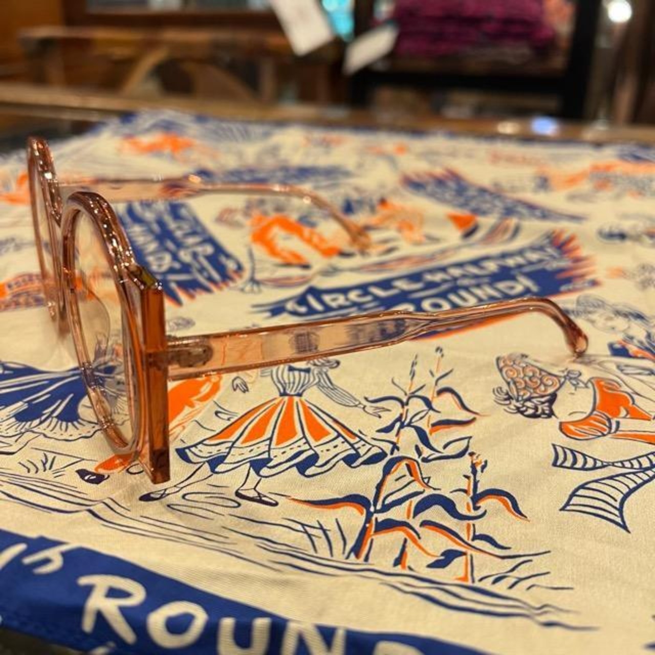 TOPANGA Accessory Retro Circle Glass Retro Circle Glasses Fashion Accessories Sunglasses Small Items　