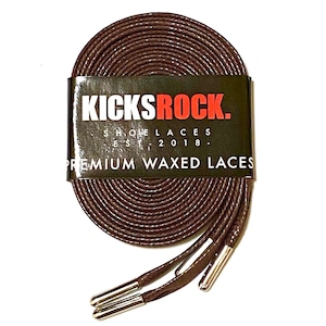 WAXED SHOELACES CHOCOLATE