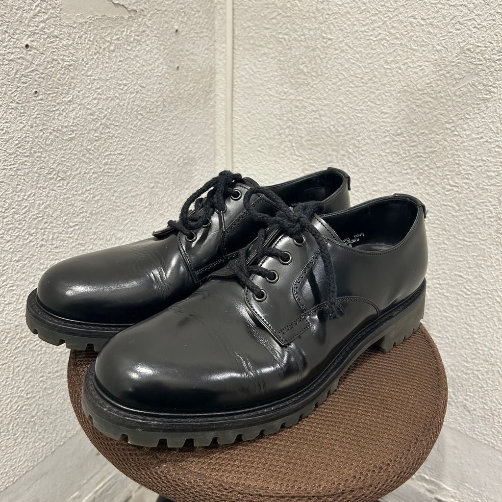 【稀少✨️】Church's 旧チャーチ 75E ブラック ビジネスシューズ 革靴 Church's チャーチ チェスター レザーシューズ ブラック【表参道