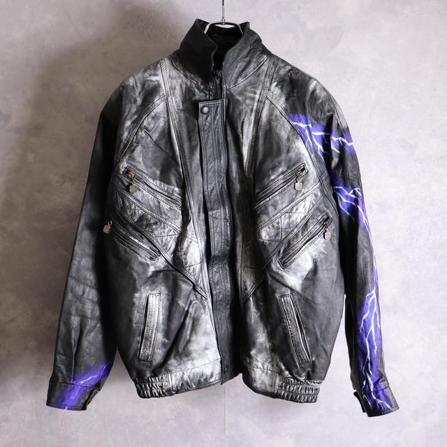 PAINT olfe.original Re:make paint leather jacket