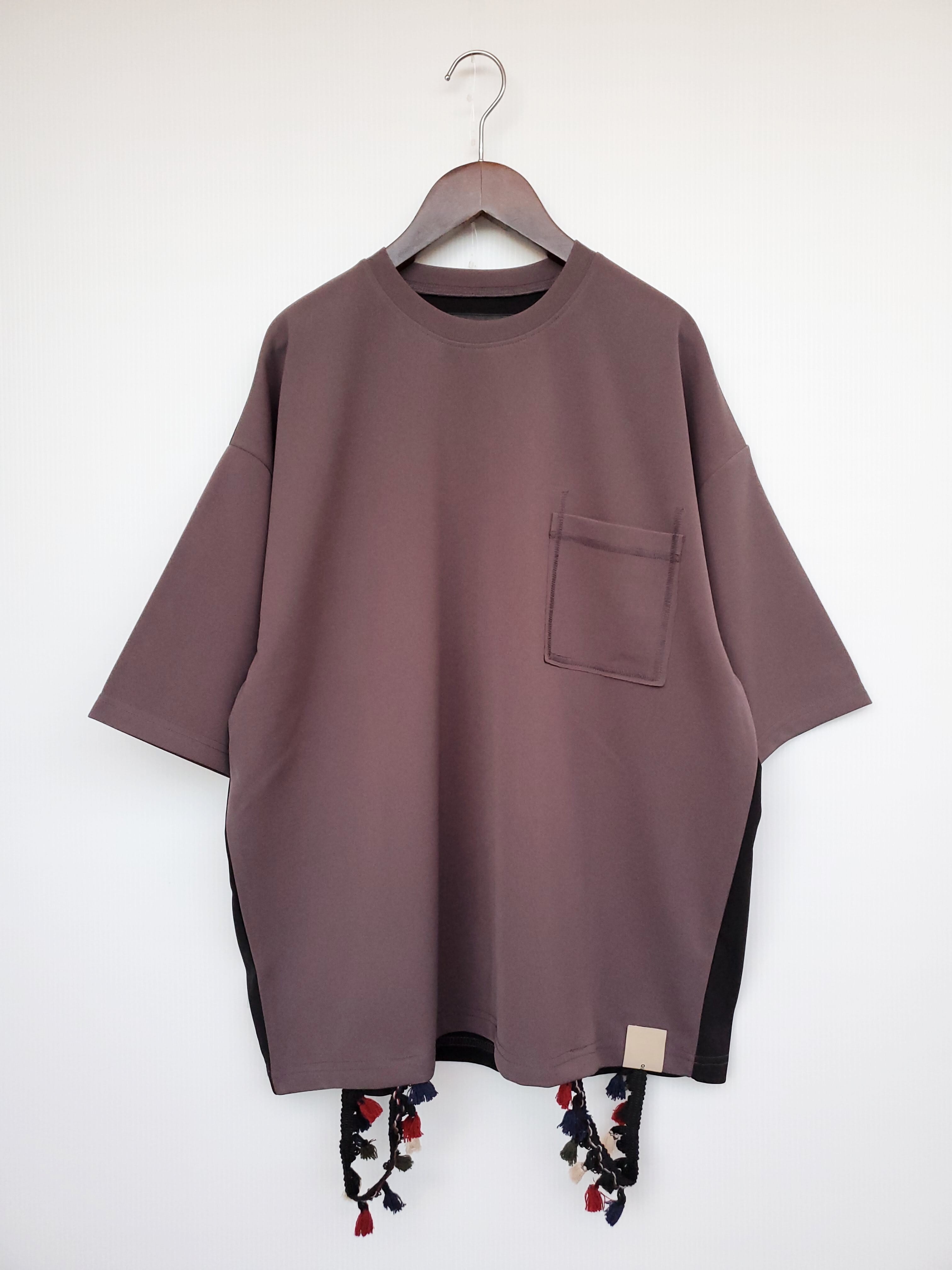 QUOLT FRINGE CUTSEW （CHARCOAL-BLACK）