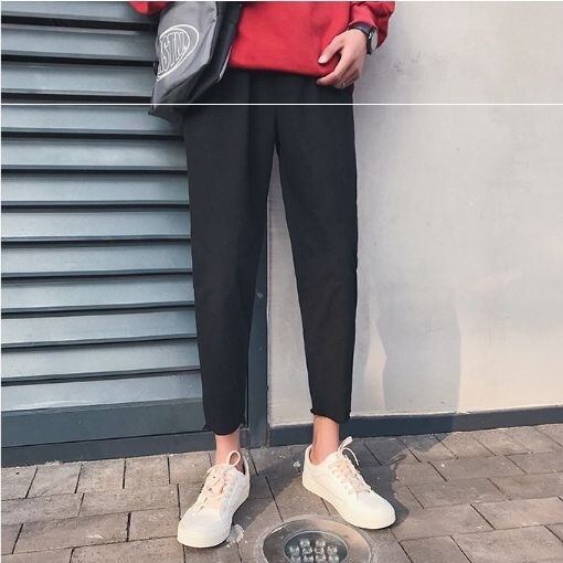 全3色 パンツ ゆったり ウエストゴム 無地 シンプル ラフ