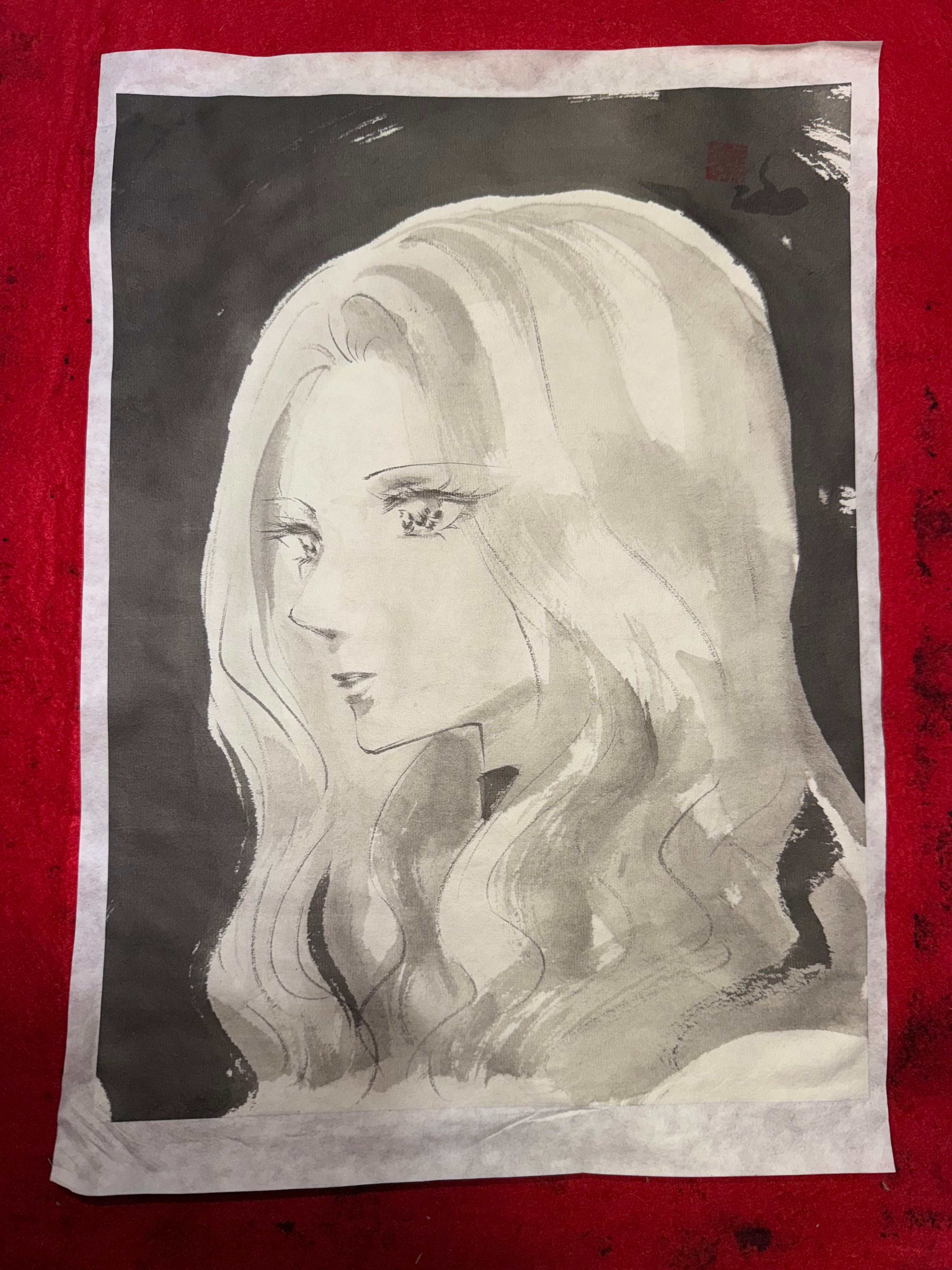 呪術廻戦 釘崎野薔薇 肉筆画 墨絵 水墨画 美人画 原画 現品限り | まさい屋