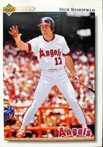 MLBカード 92UPPERDECK Dick Schofield #269 ANGELS