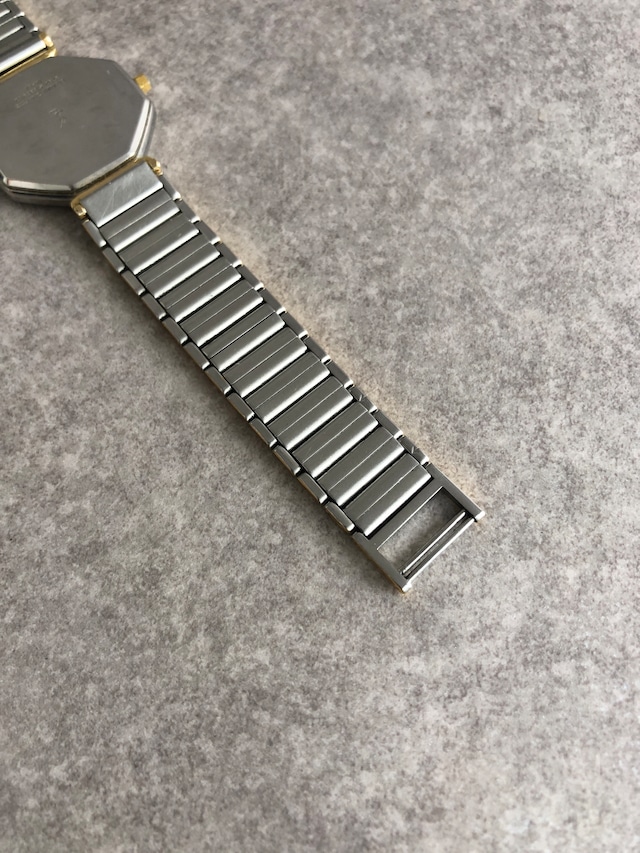 Yves Saint Laurent イヴ・サンローラン 腕時計 シルバー オクタゴン ステンレススチール クウォーツ 2720-272269 vintage ヴィンテージ オールド ac8wwe