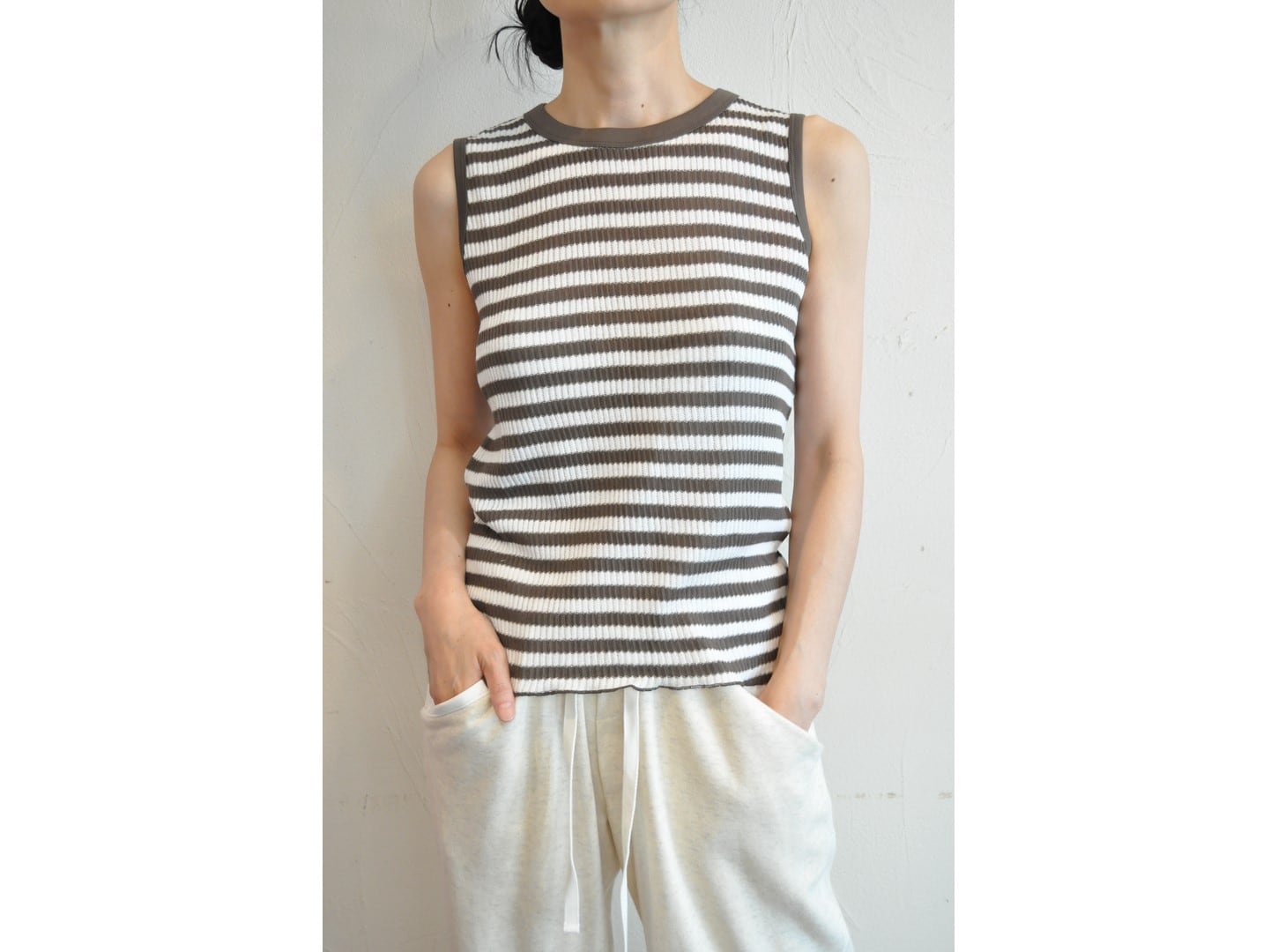 RISLEY】docking knit shirt /【リズレイ】ドッキングニットシャツ