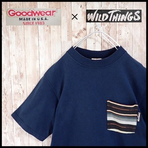 Goodwear × WILDTHINGS コラボ ポケット Tシャツ