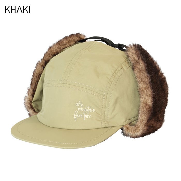 23-24 eb's FUR CAP エビス ファー キャップ BLACK KHAKI OLIVE TEAL
