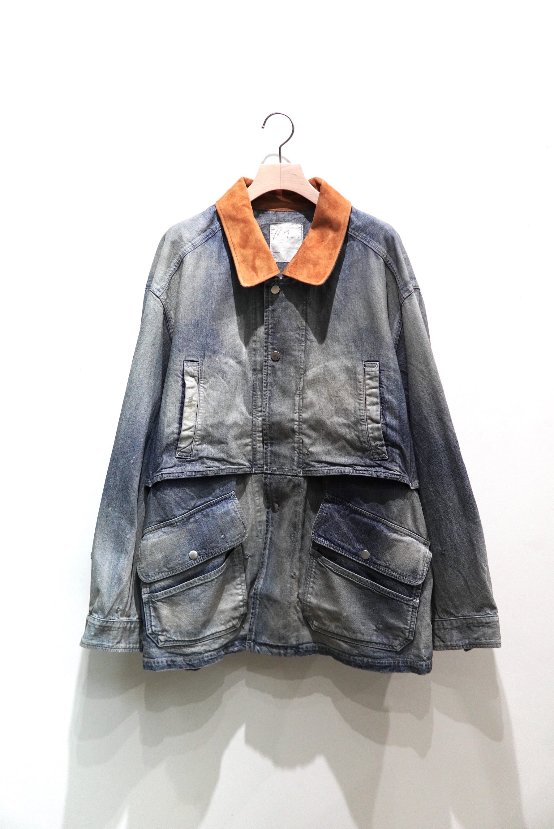 ANCELLM / AGING DENIM HALF JACKET/ ANC-JK99-B