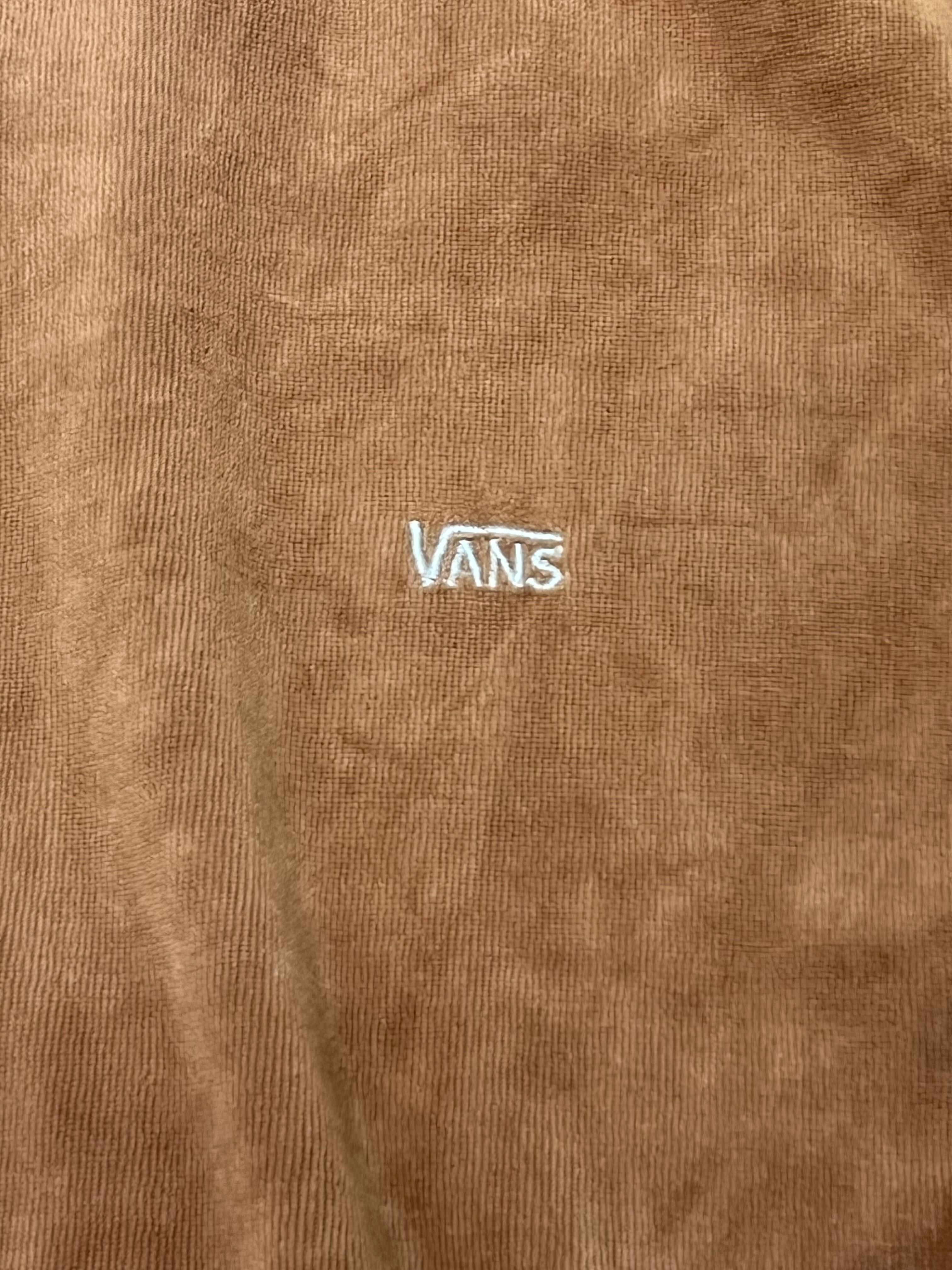 希少ブラウンベロアXL⭐️90s VANS スカルトラックジャケットvintage 希少ブラウンベロアXL⭐️90s VANSスカルトラックジャケットvintage