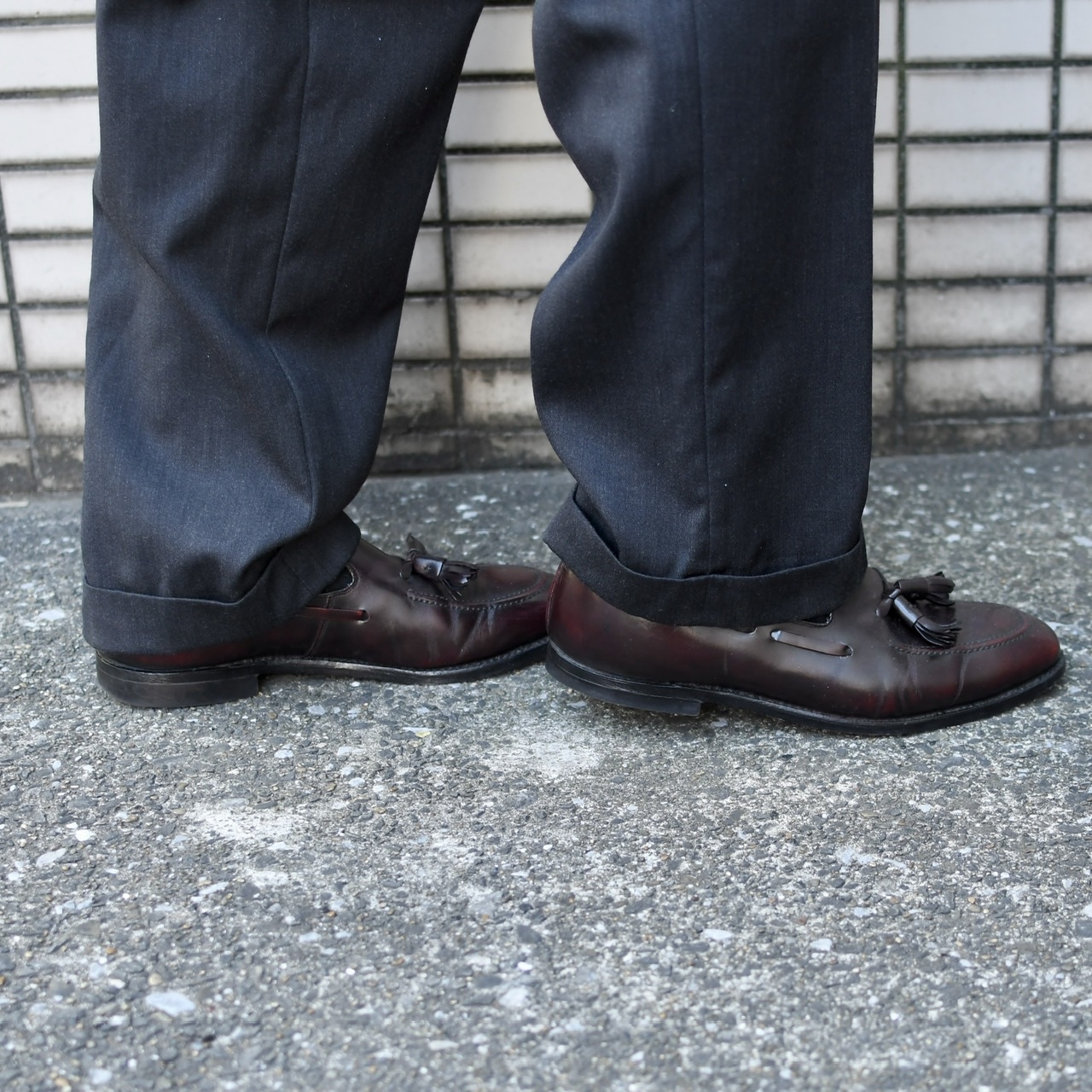 Johnston & Murphy brown tassel loafer