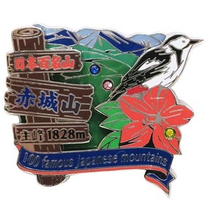 【数量限り】日本百名山[ピンバッジ]2段 ピンズ/赤城山 エイコー トレッキング 登山 グッズ 通販