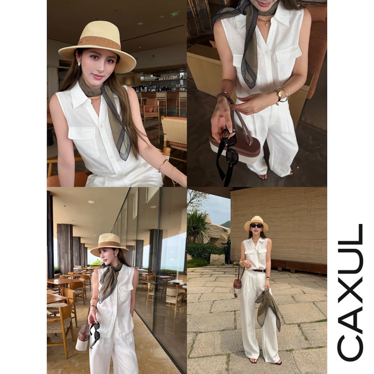 Linen100% Sleeveless Shirt