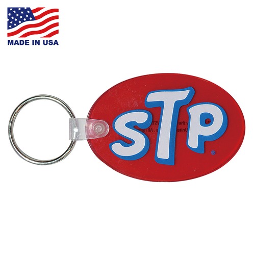 STP RUBBER KEYCHAIN【LOGO】半透明 MADE IN USA キーホルダー アメリカン雑貨