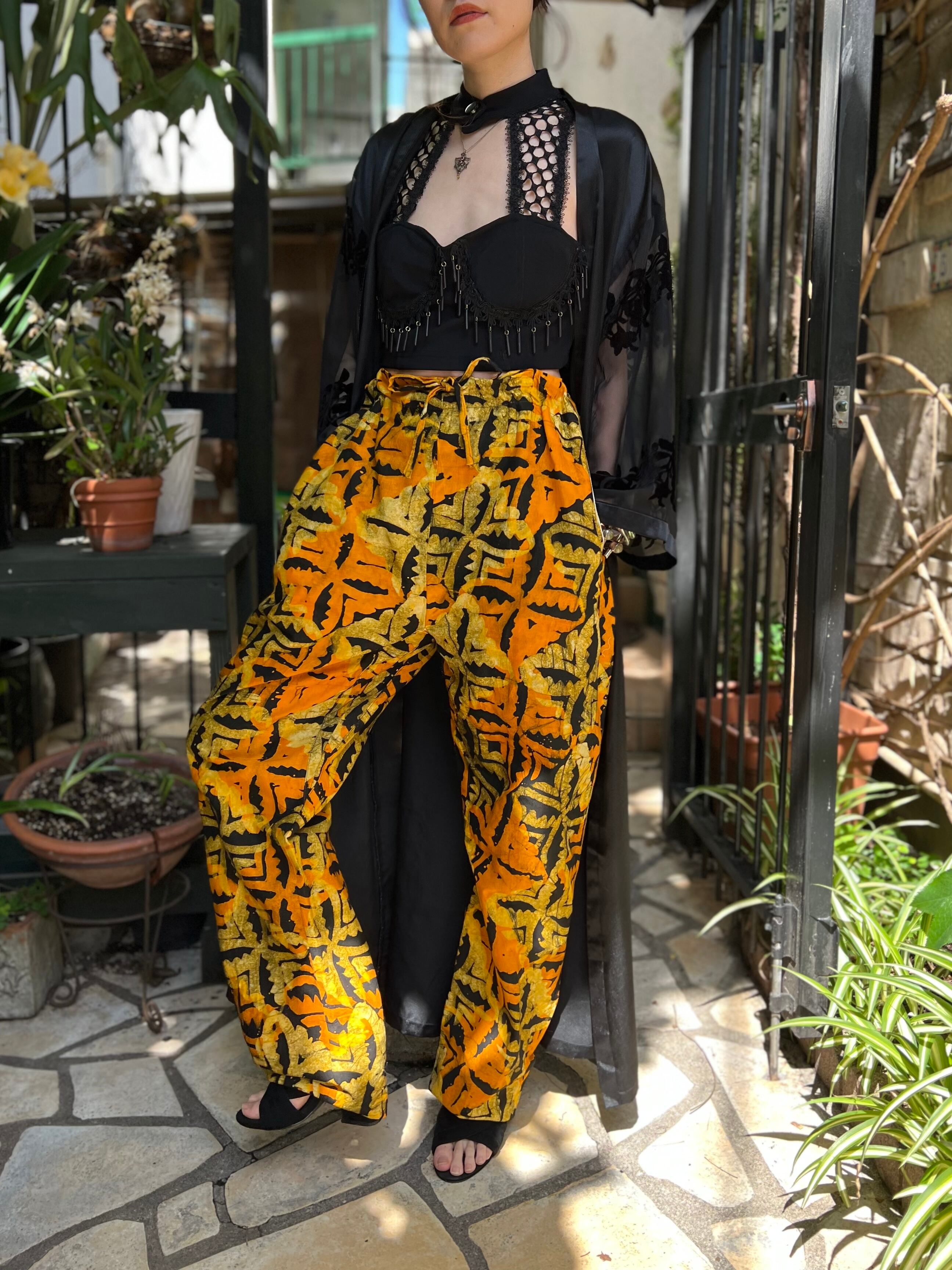 人気ブランドを vintage shop【Babb】アフリカンバティック/pants