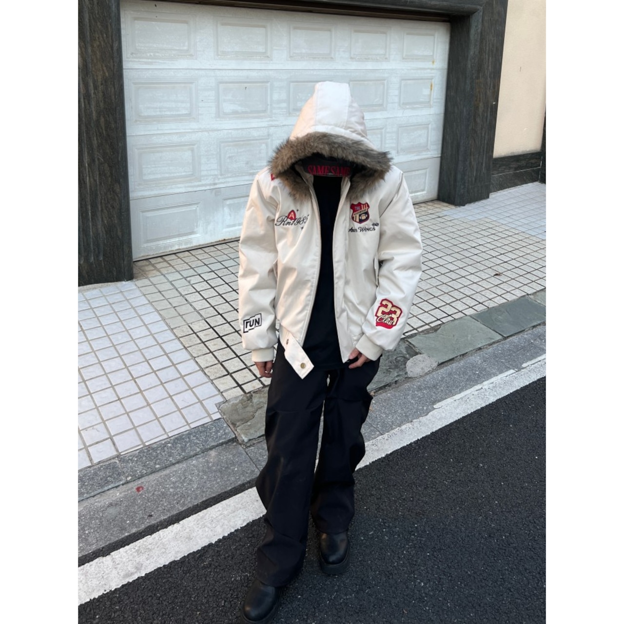 【暖かさUP】ファー中綿ジャケット T1915