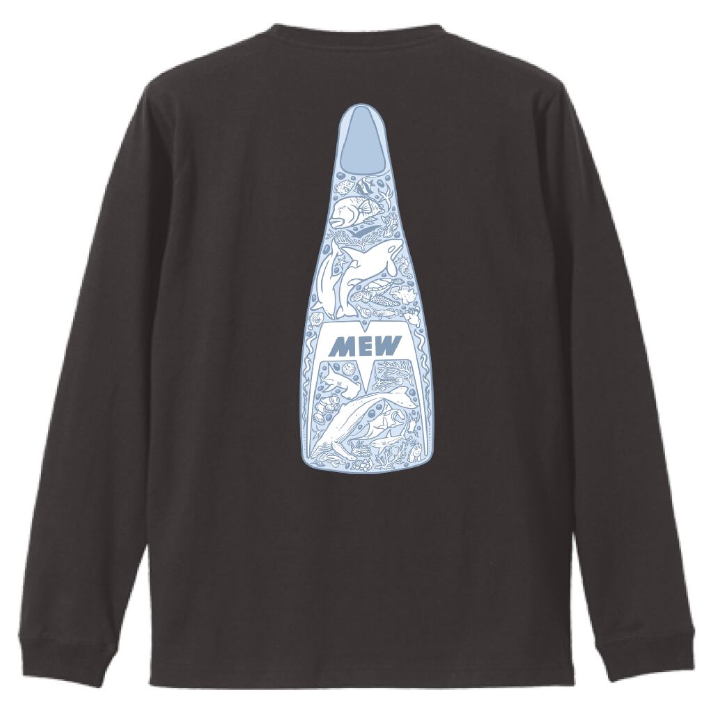 【OnlineStore限定】Fin Artist YURIE × GULL コラボ ロンT “シェルブルー”