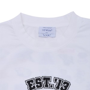 【OFF-WHITE】LOGIC_SLIM S/S TEE(WHITE/BLACK)
