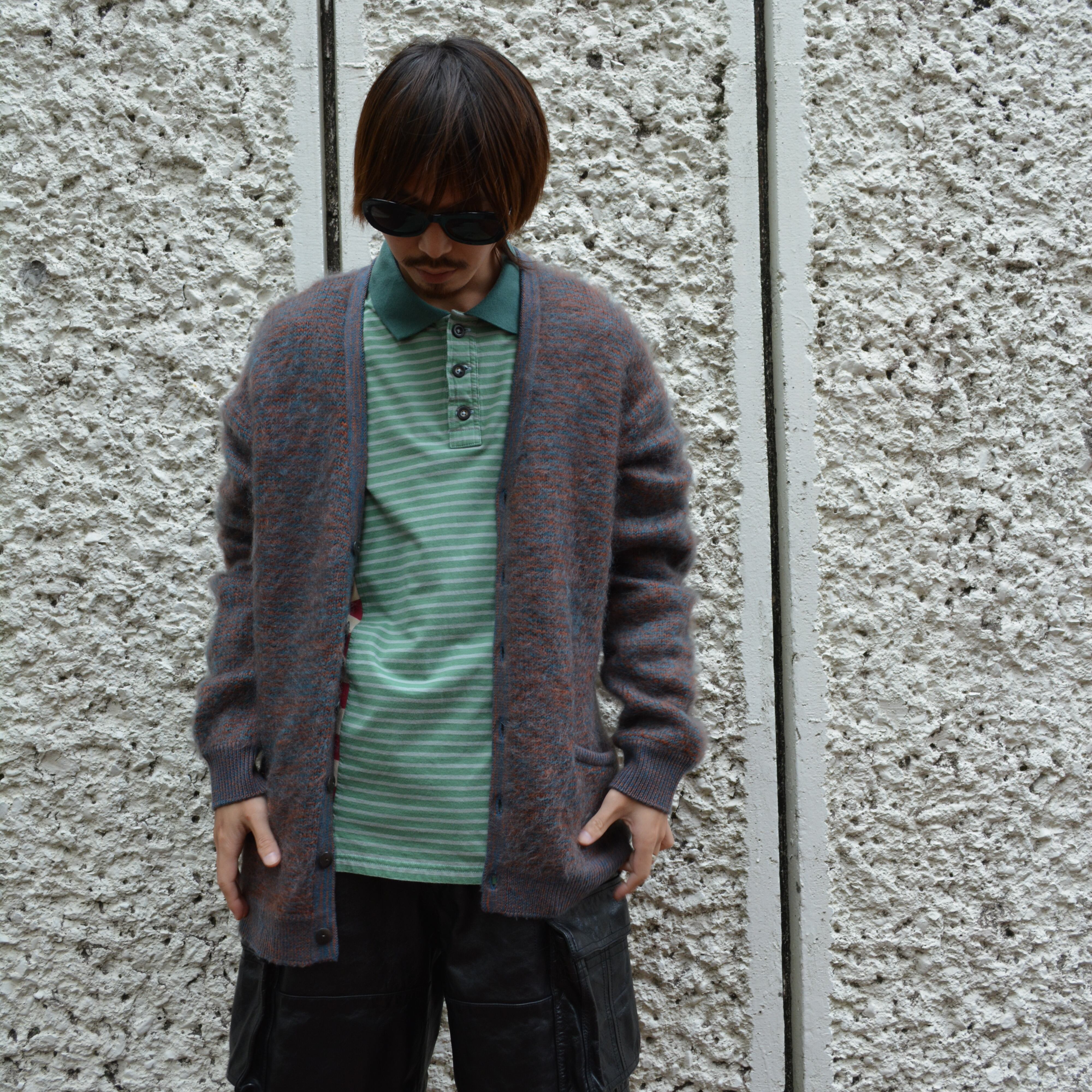 FILL THE BILL】MOHAIR CARDIGAN (ORANGE x GREEN) | HEIGHTS Online Store