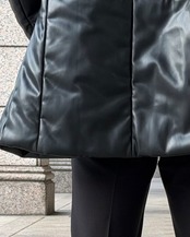 【縦艶補整】ラムレザーダウンコート