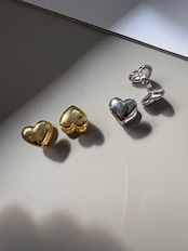 ダブルフェイスハートピアス