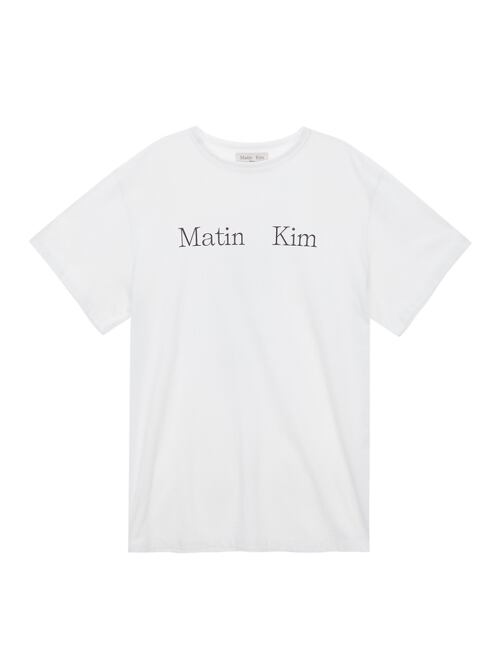 MATIN KIM] LOGO TOP IN WHITE | もごつ