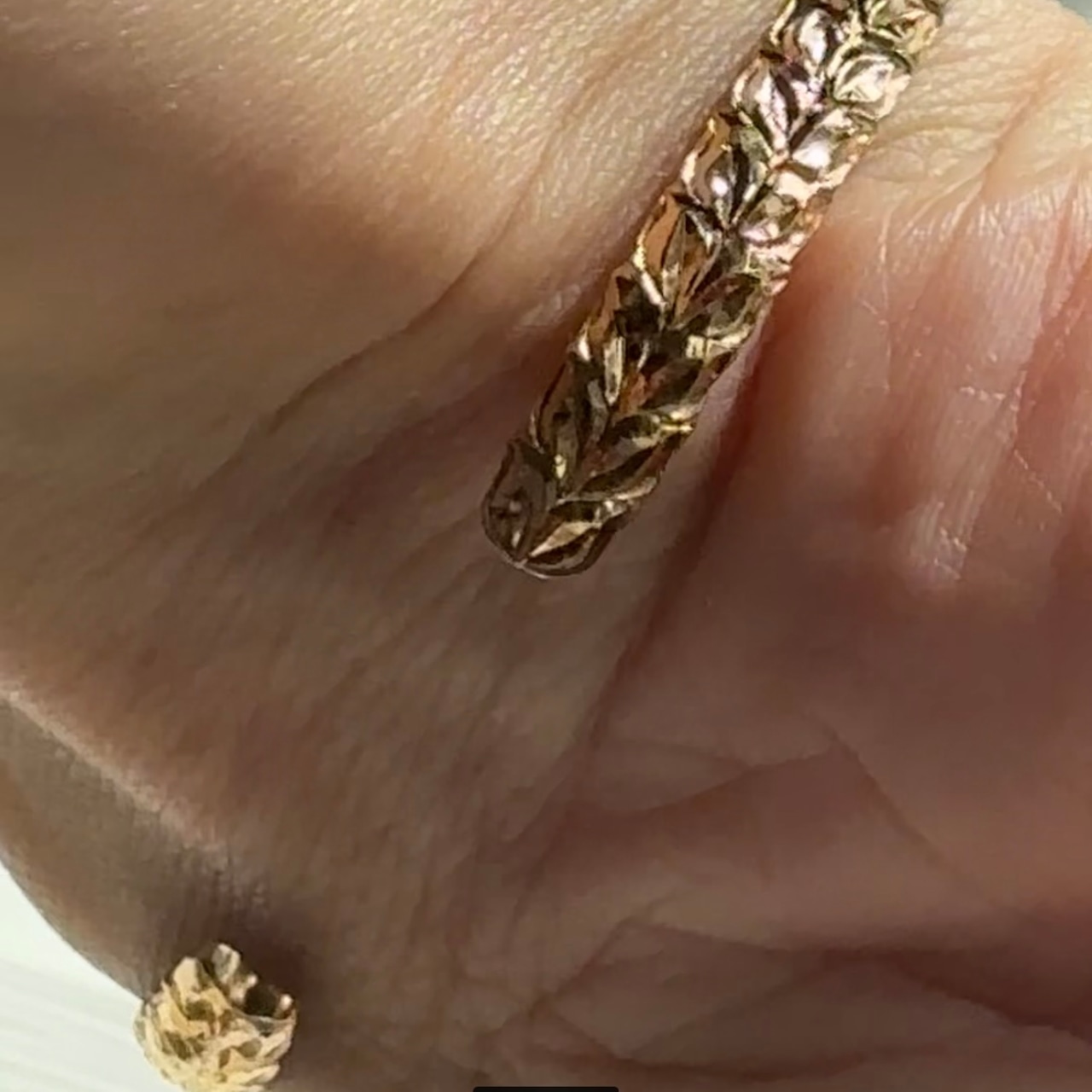 ゴールドハワイアンブレスレット（マイレリーフ/6mm）