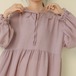 4色/刺繍スカラップ丸襟リボンワンピ ・12256
