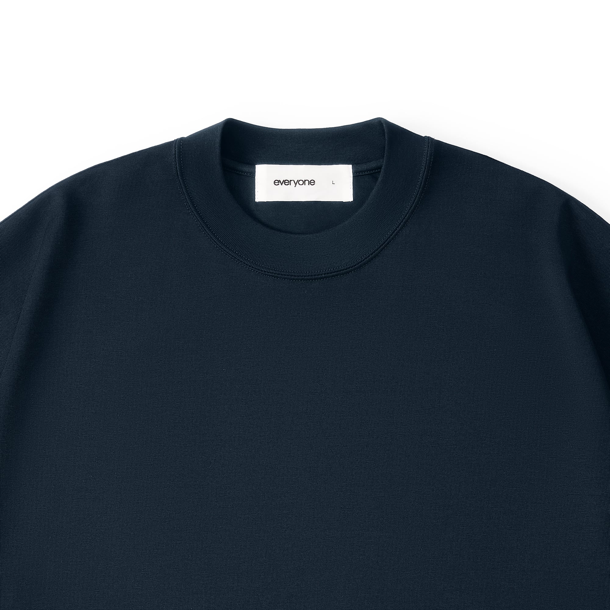 everyone luxury cotton back logo short sleeve tee shirt (NAVY