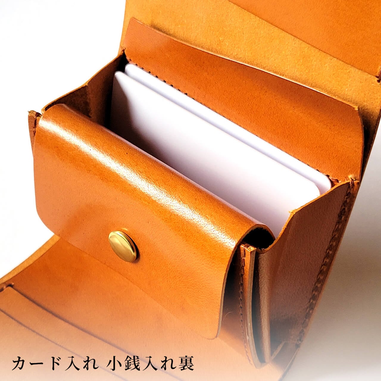 左利き用シームレスミニ財布 各色【受注製作】 | Leather+