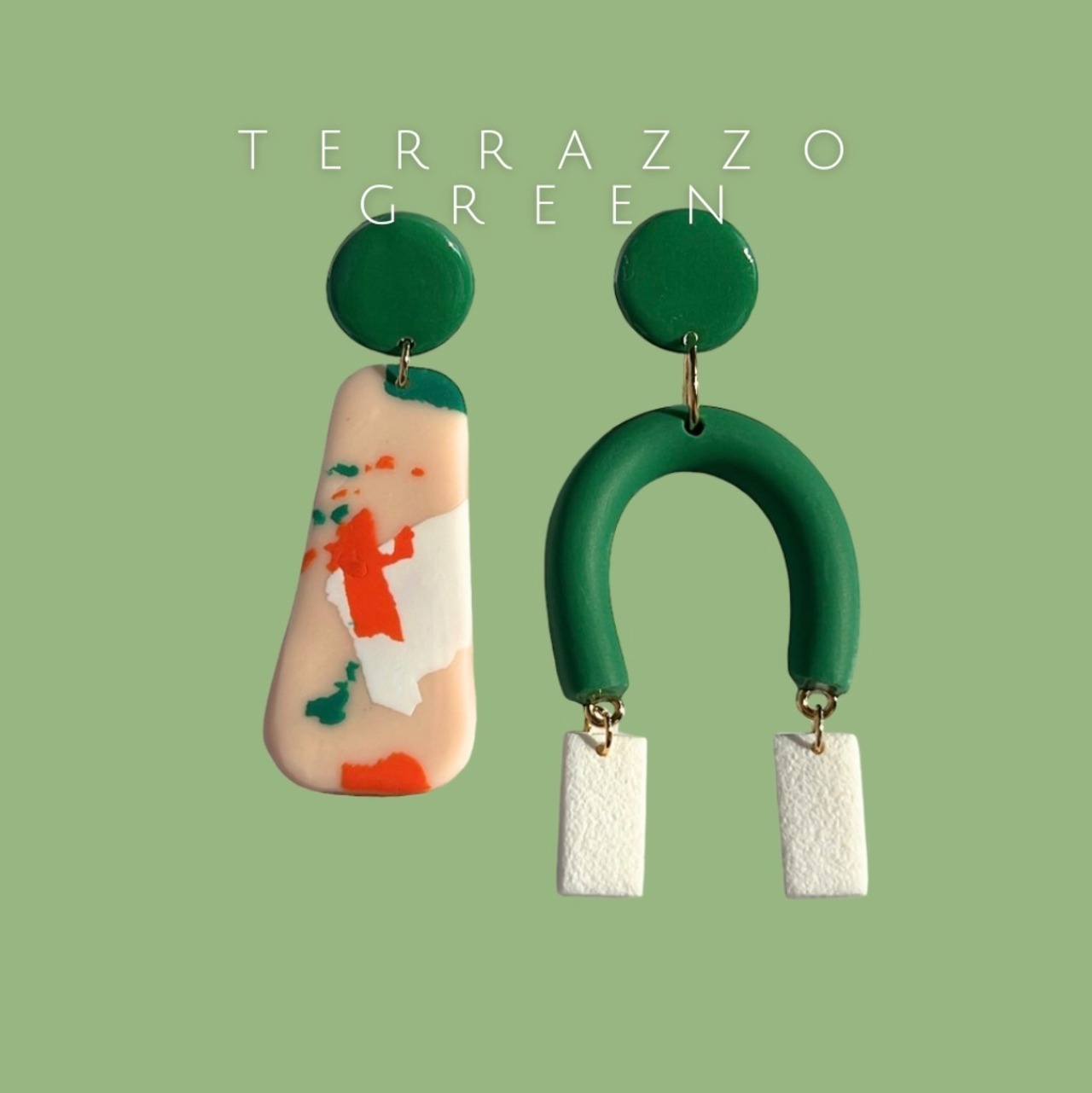 ポリマークレイピアス - 83