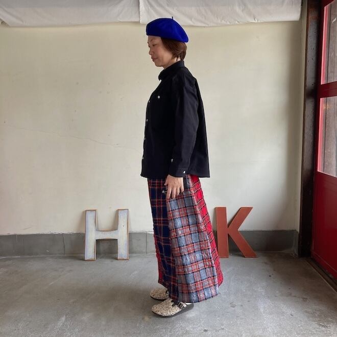 快晴堂 レディース スカート タータンフォーエバー パッチワークの