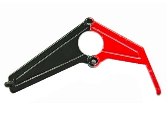 ◆RCERA A61 AirWolf  垂直尾翼 黒/紅 or 黒/白【SC4001321】 ※ネオヘリでA61 AirWolf機体をご購入の方のみ購入可