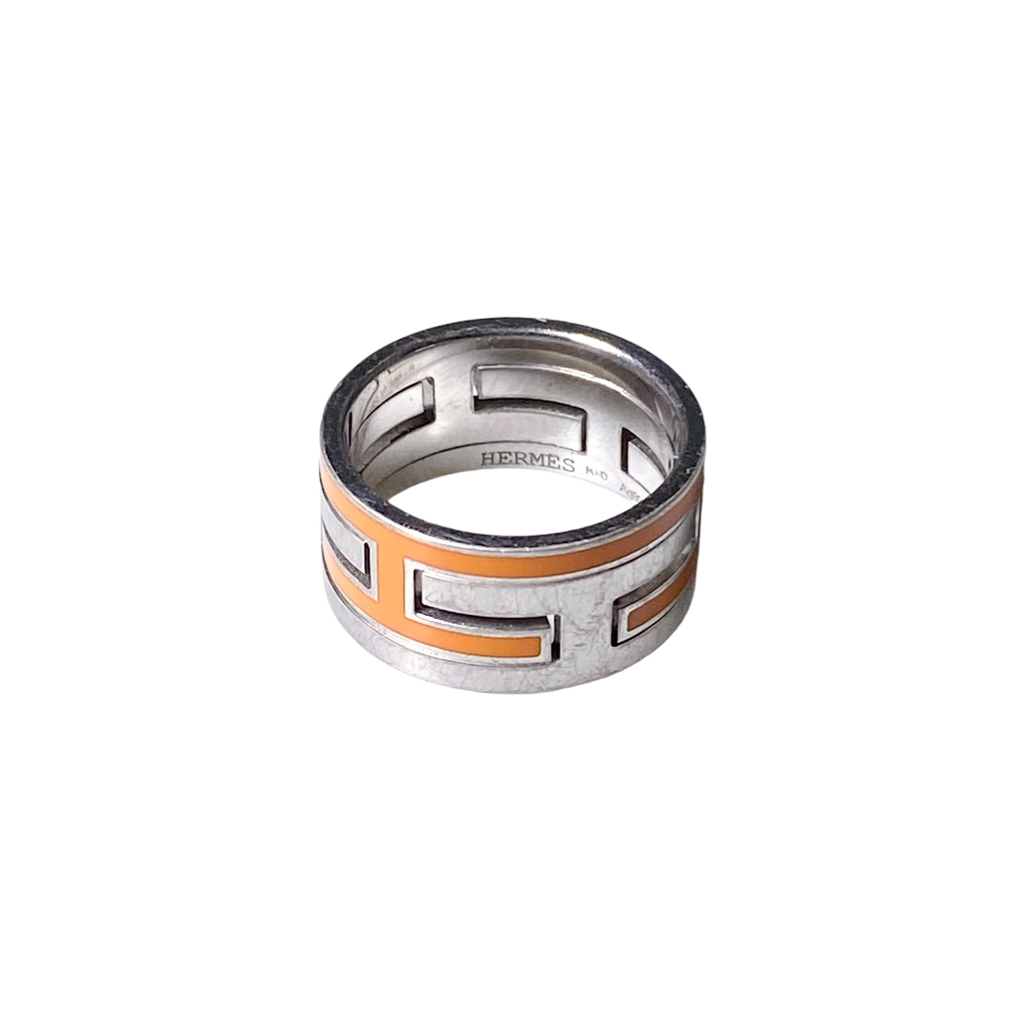 HERMES silver ring “move H” | NOIR ONLINE powered by BASE