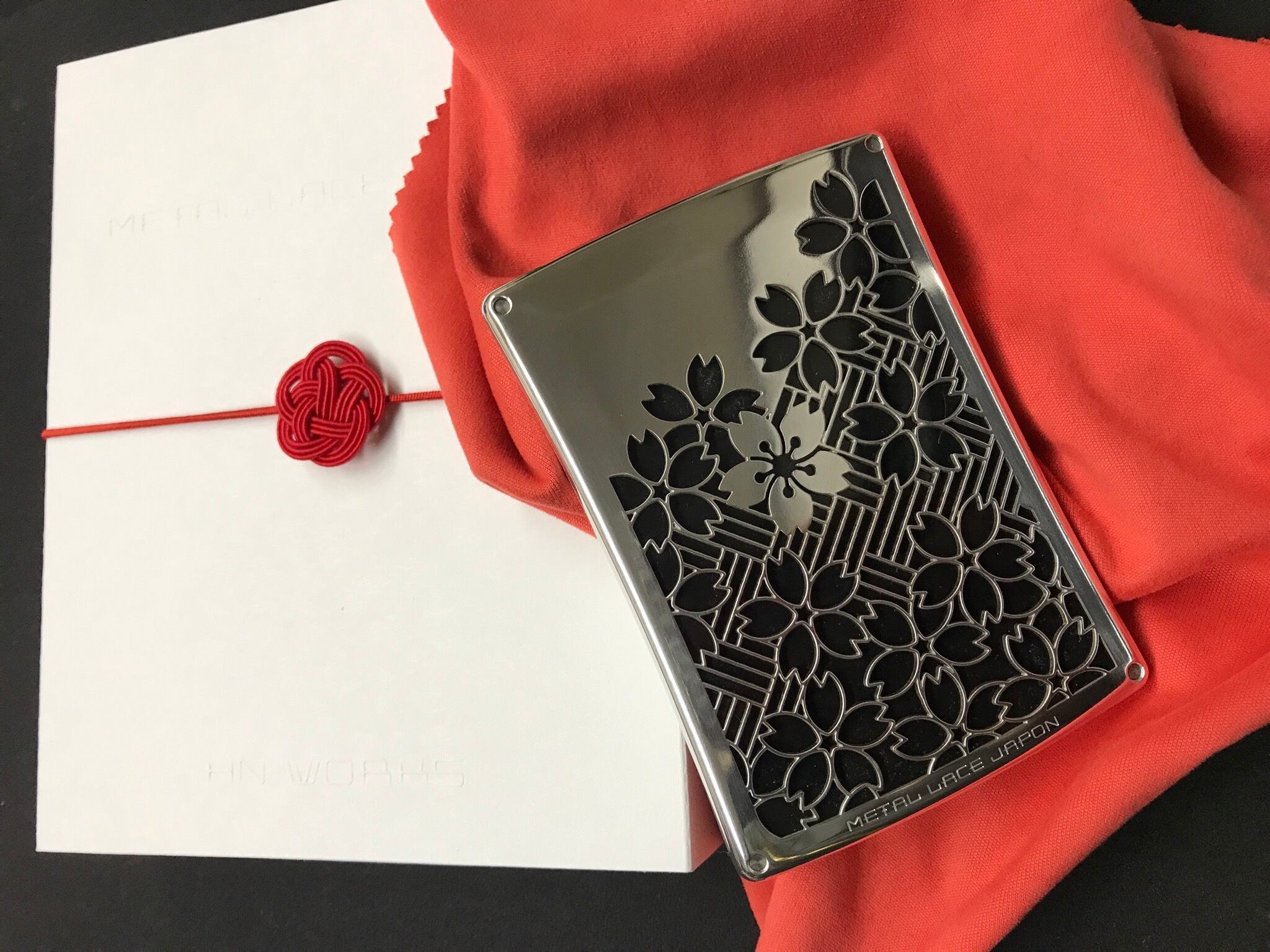 METAL LACE JAPON】カードケースシリーズ【檜垣に桜 弍】 | HN-WORKS