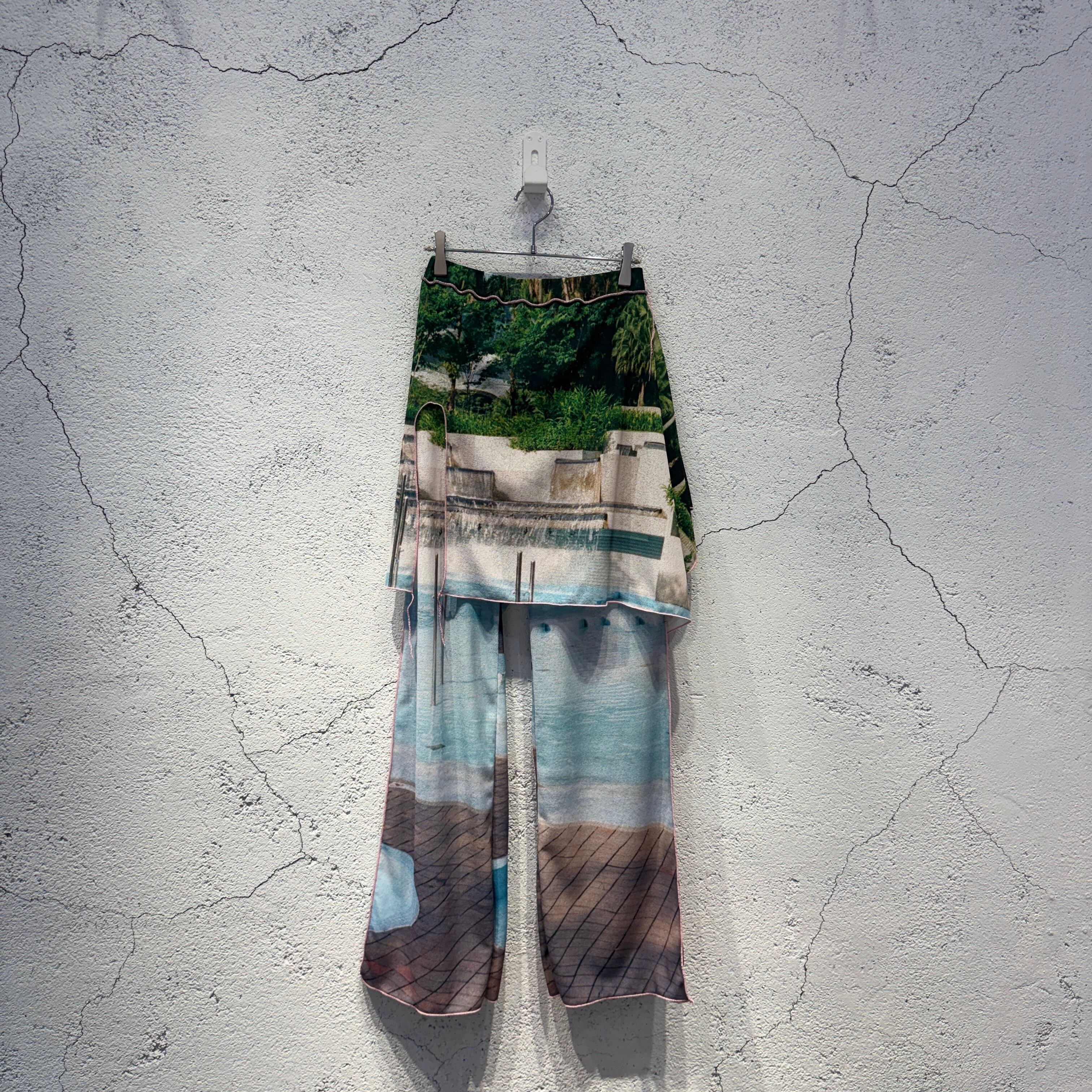 VIVIANO / Ribbon Collar Satin Fabric / HEART | ふぁいん