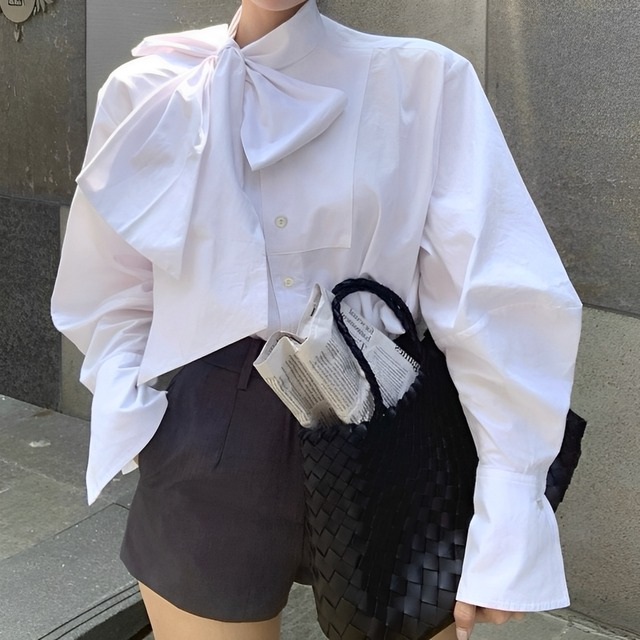 BIGリボンシャツ　M01681