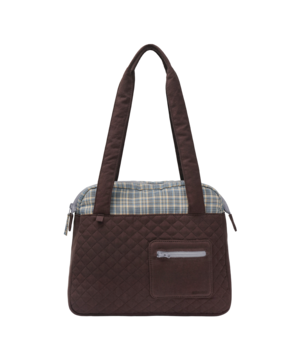 [COYSEIO] CHECK QUILTED TOTE BAG BROWN 正規品 韓国ブランド 韓国通販 韓国代行 韓国ファッション コイセイオ 日本 店舗
