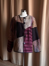 patchwork design import light jacket-4441-11
