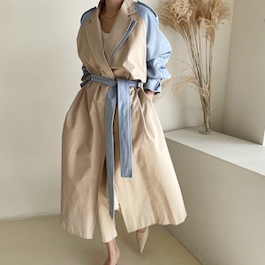 Bicolor Trench Coat KRE1877