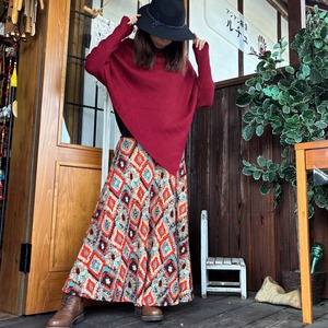 美シルエットカラフル暖かスカート