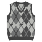 WIGGLE ARGYLE Knit Vest　[T0098]