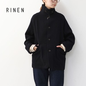 RINEN [リネン] 2/48ウール綾織 ラグランカバーオールジャケット [R27605-W] ウールジャケット・カバーオール・ラグランスリーブ・カジュアルスタイル・LADY'S [2025AW]