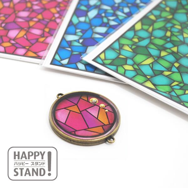 レジンヘアゴム ホヌ ステンドグラス調 レジンヘアゴム ホヌ ステンドグラス調