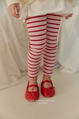 【即納】stripe leggings
