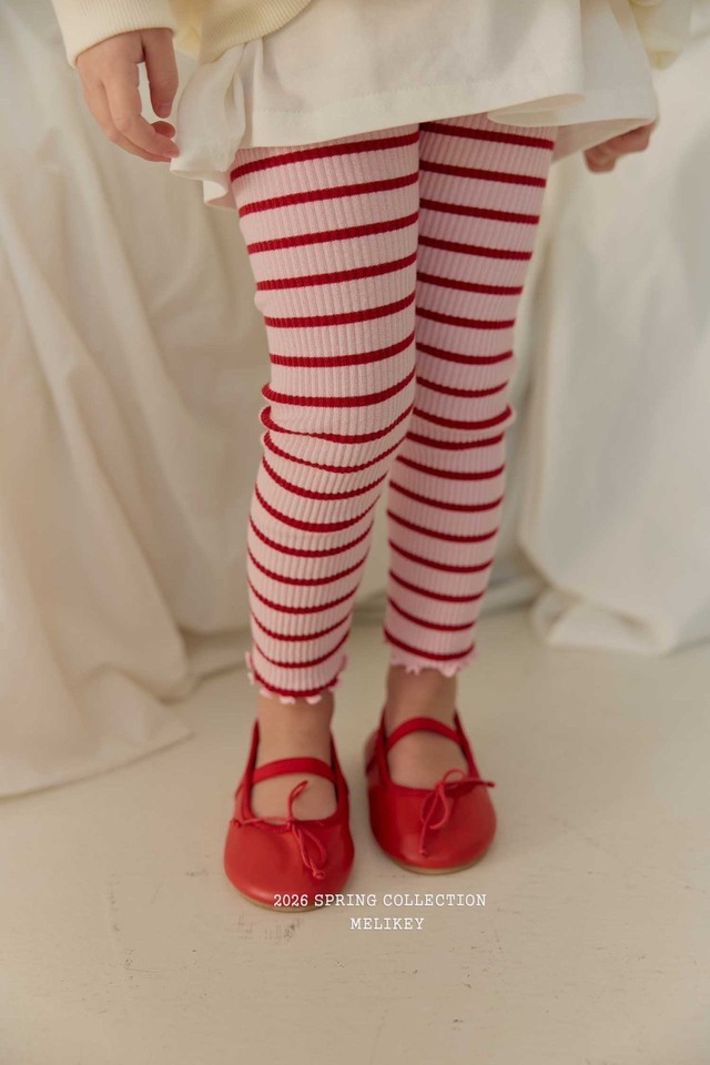 【即納】stripe leggings
