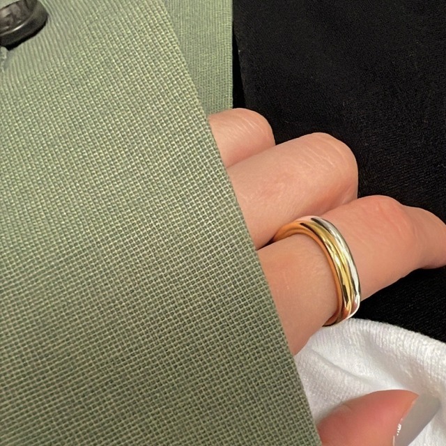 S925 flat wave ring (R23-2)