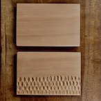 長方形のお皿を自作できる 手作りキット WOOD PLATE CARVING DIY KIT ( RECTANGLE )